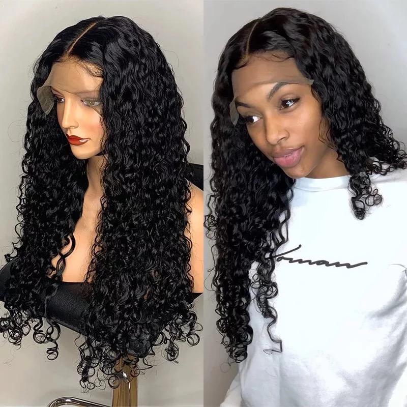 5x5 HD Closure Wig 1b Raw Virgin Hair