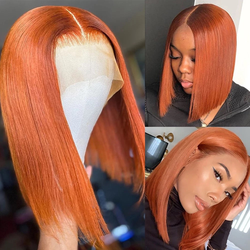 Ginger/Orange Bob Wig straight