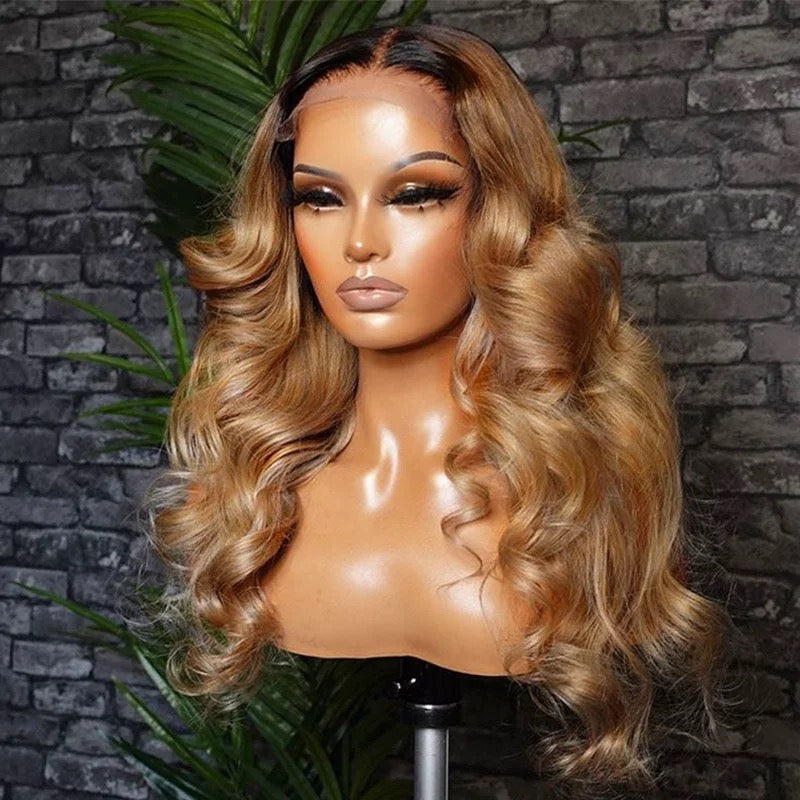 KelceUniqueHair 1B/27 Body Wave 4x4/13x4  Closure Wig