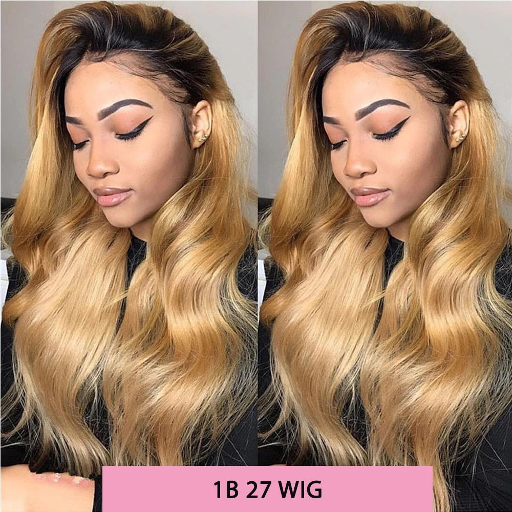 KelceUniqueHair 1B/27 Body Wave 4x4/13x4  Closure Wig