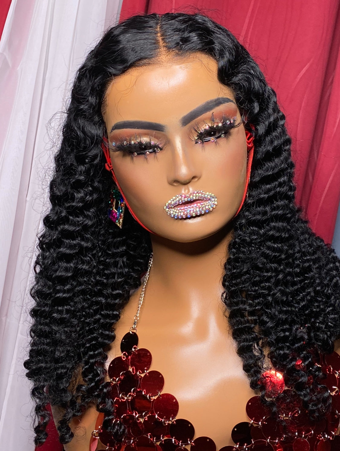 Burmese Curly Glueless Wig