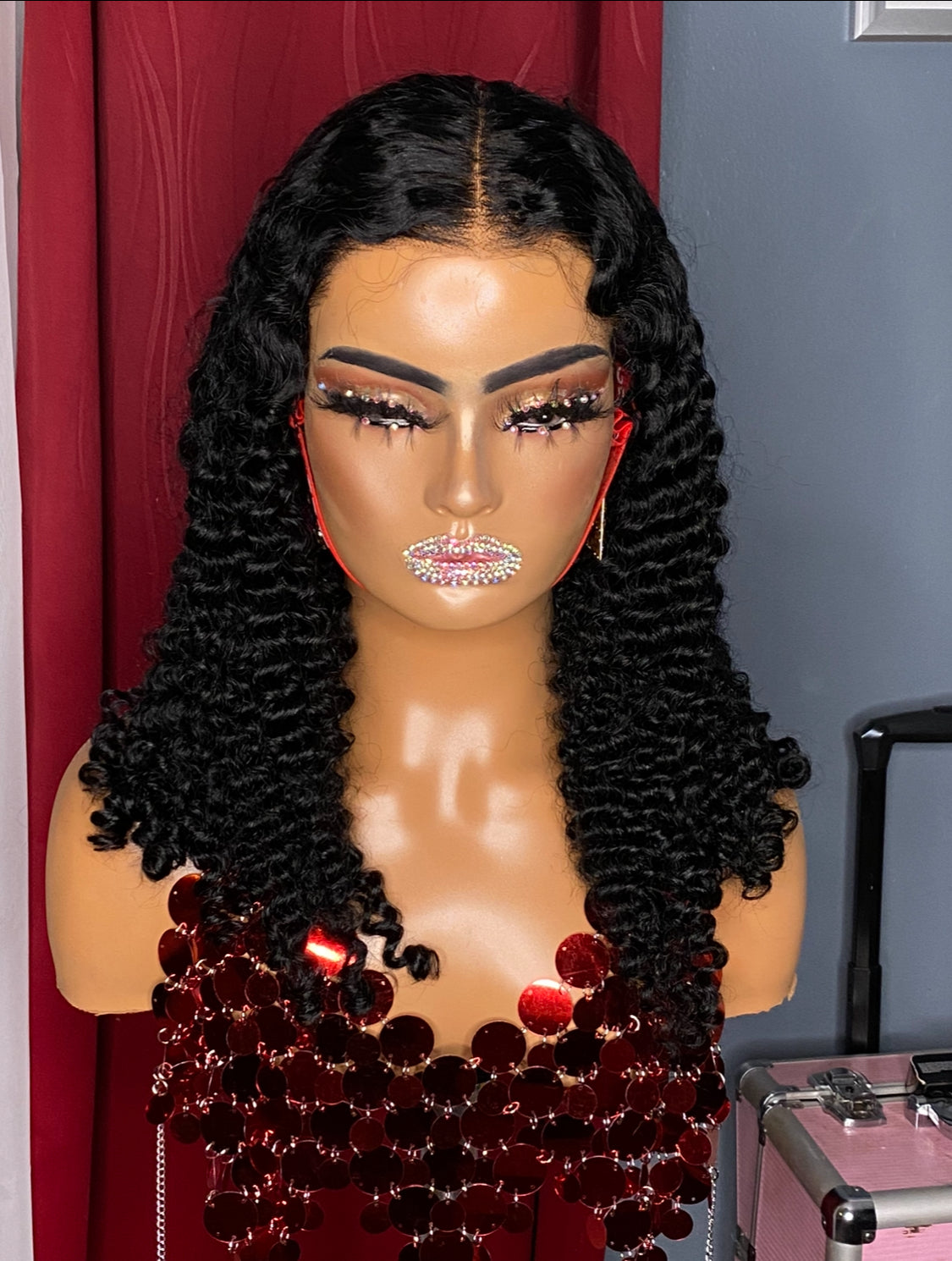 Burmese Curly Glueless Wig