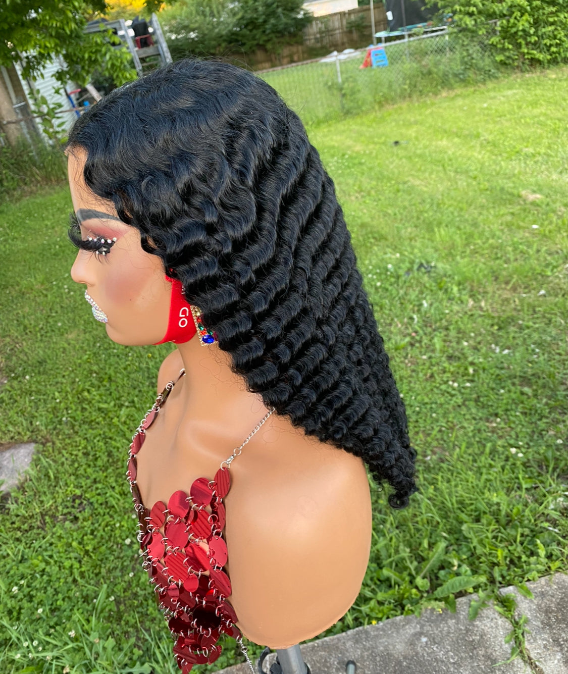 Burmese Curly Glueless Wig