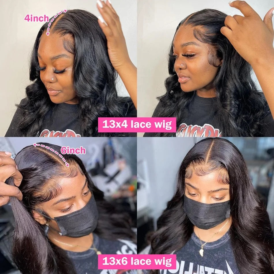 9X6 Body Wave Glueless Ware Go Wig