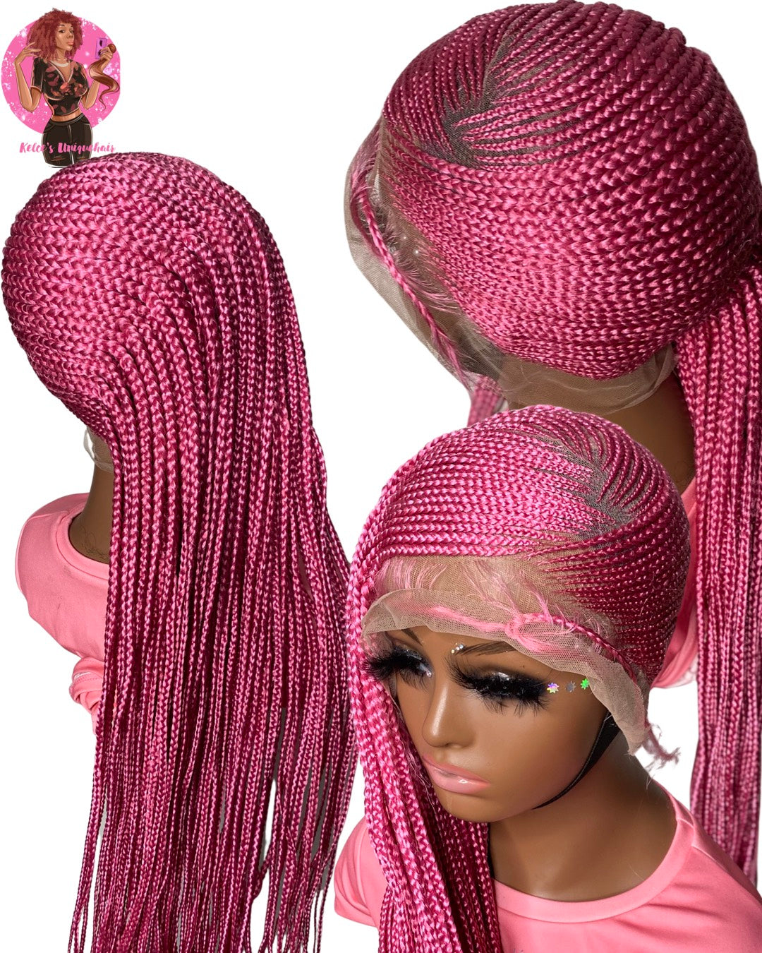 Juicy Pink Braided Wig