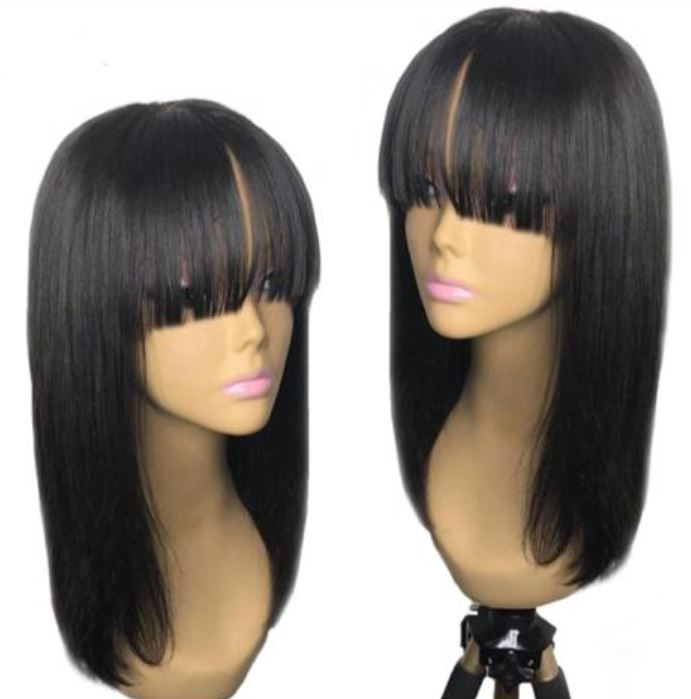 Machine Weft Wigs with Bang Collection