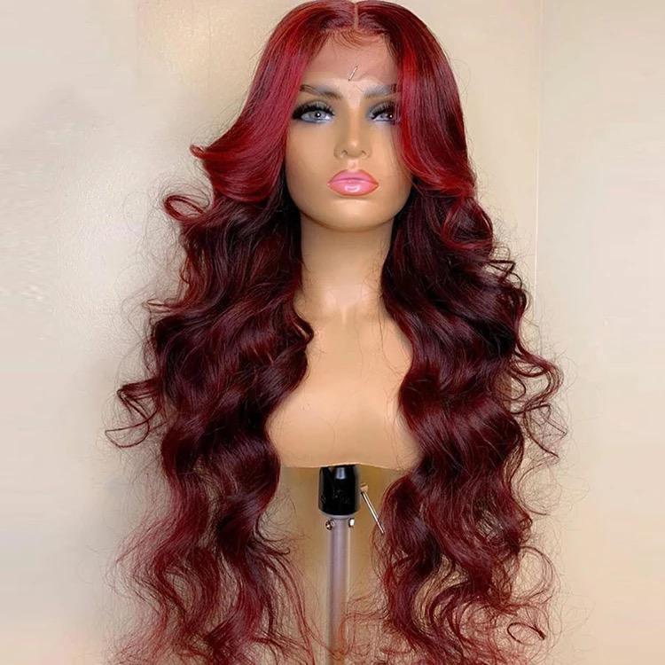 Red Color LaceFront Wig