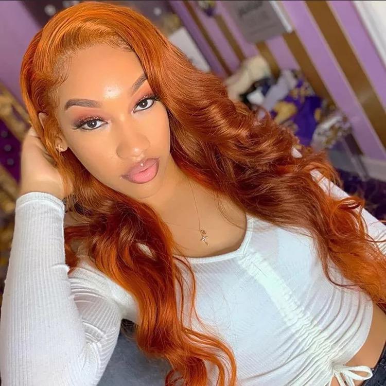 Orange Lace Front Wig