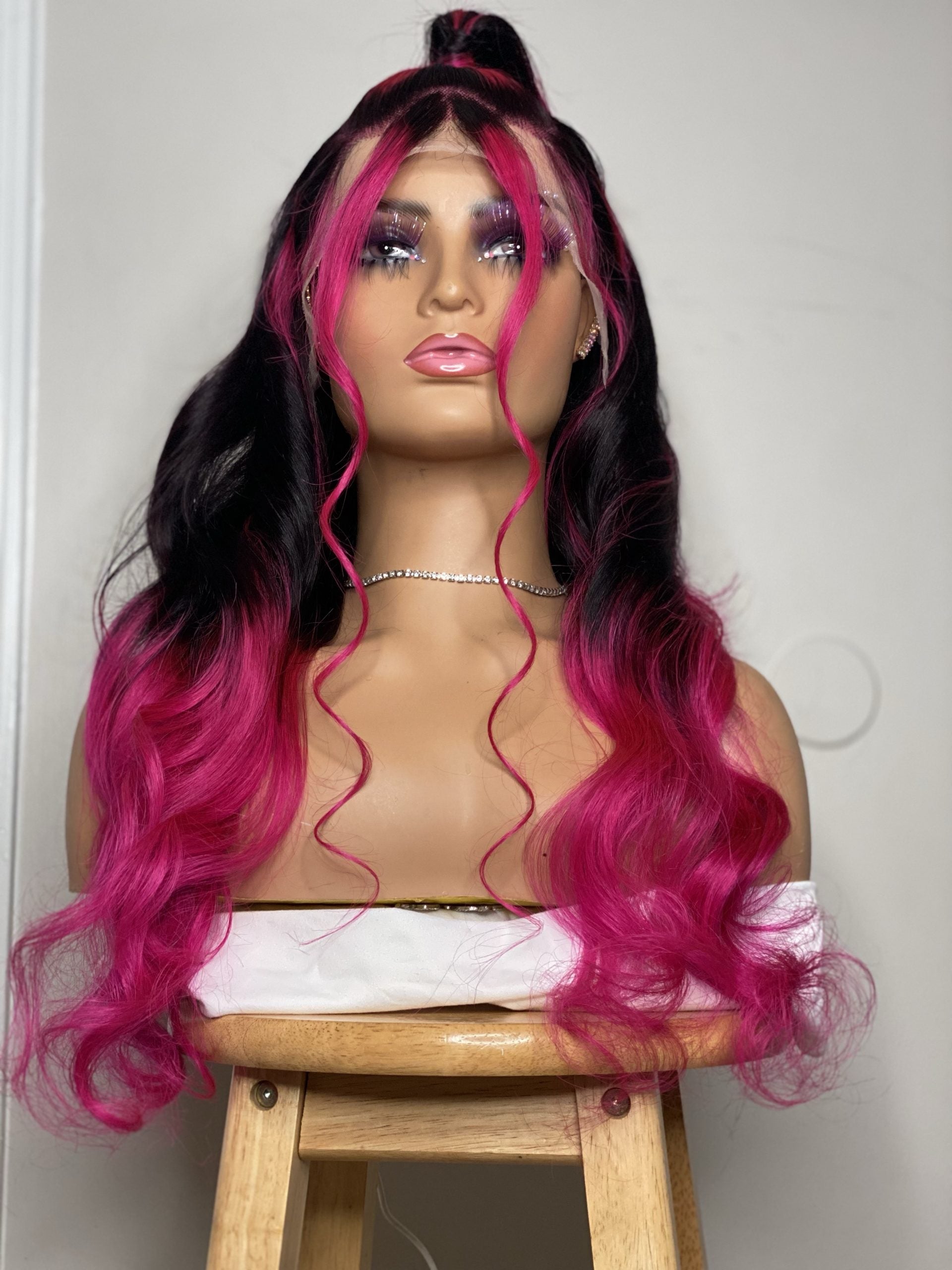 1b/pink Body Wave wig