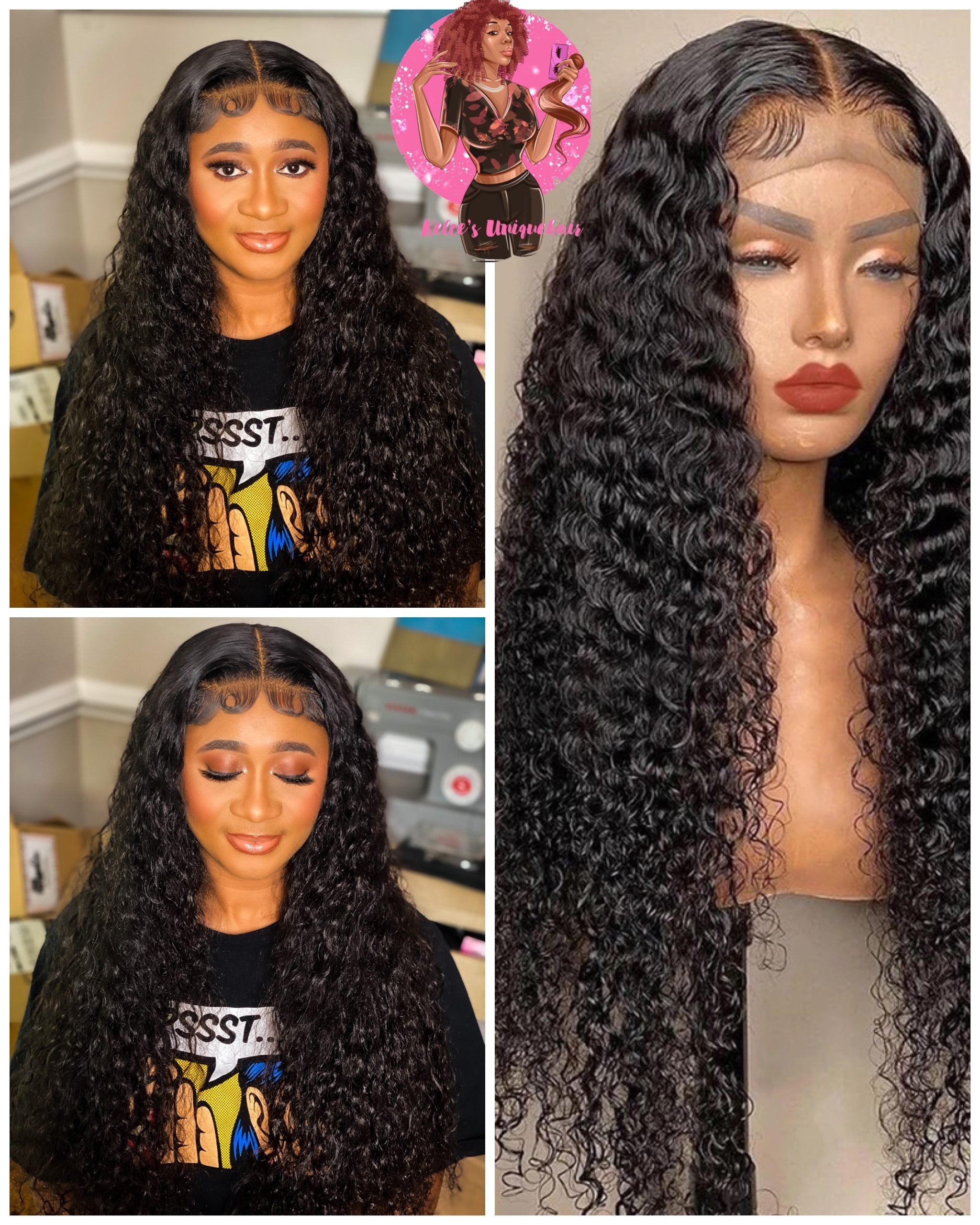 5x5 Water Wave wig HD lace