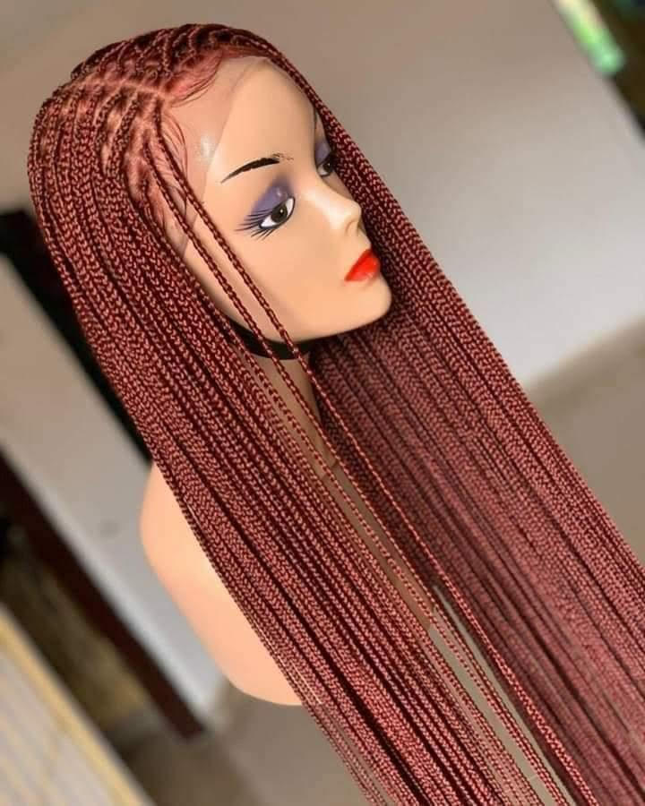 Small Single Box Braids Full Lace Wig